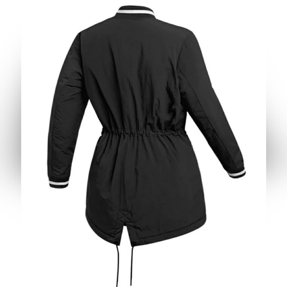 Nike Women’s Parka Mid Length Insulated Jacket In Black - Picture 2 of 8